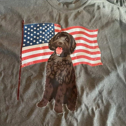 American patriot black doodle t-shirt for women & men