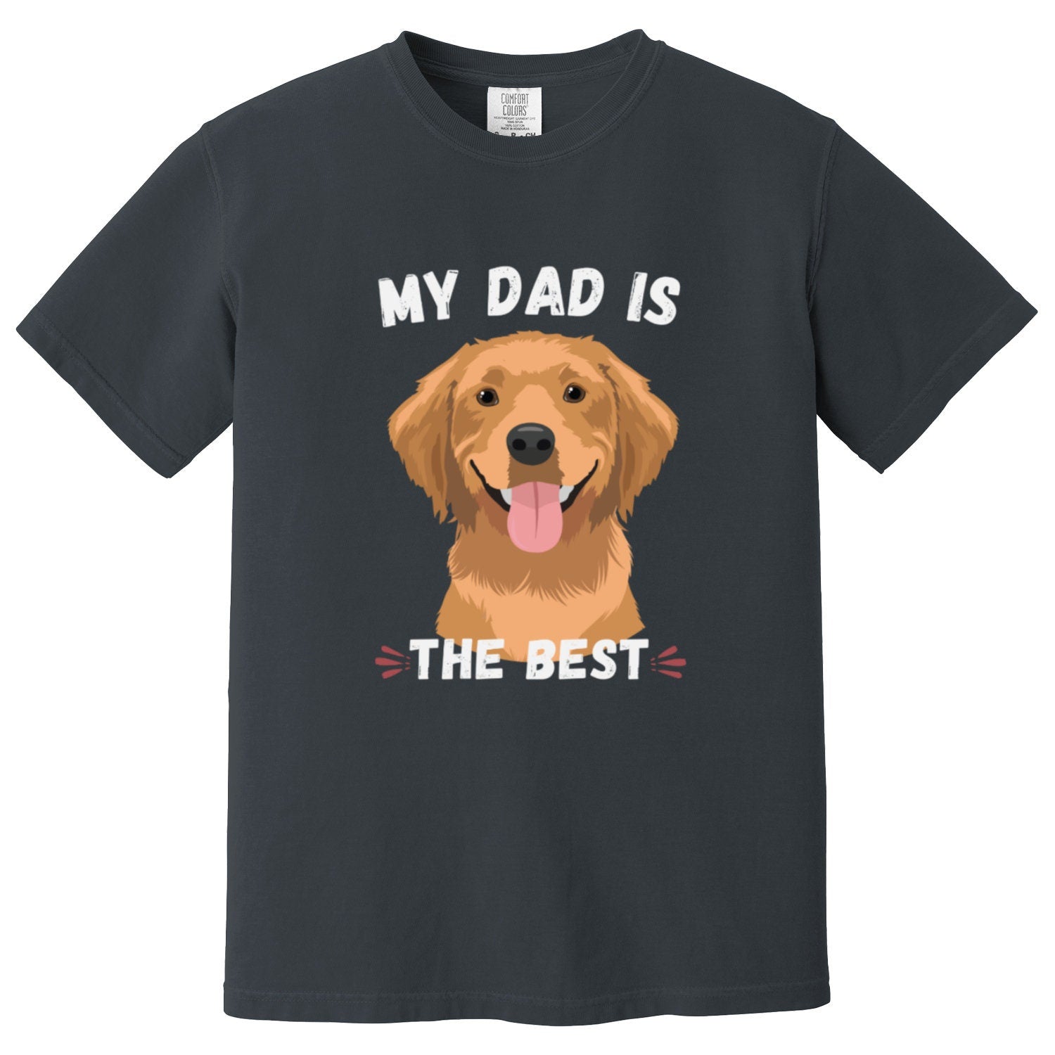Best Golden retriever dad shirt, best dog dad t-shirt, comfort colors, retriever gifts, boyfriend birthday gift, husband anniversary gift