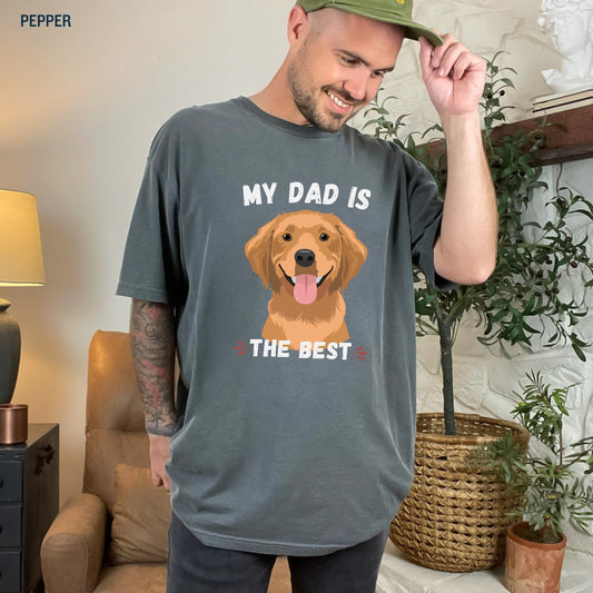 BestGolden Retriever dad t-shirt