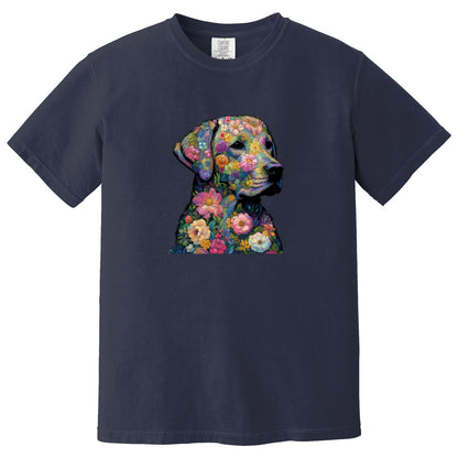 Claude Monet Labrador Retriever t-shirt, comfort colors shirt, art nouveau tee, lab mom shirt, wildflower, cottag ecore, wife birthday gift