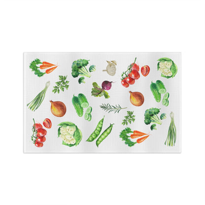 Kitchen vegetable tea towel, dish towel kitchen decor, Housewarming gift, Farmhouse towel, grandma gift, wife gift