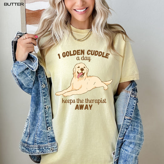Golden retriever shirt for a golden mom