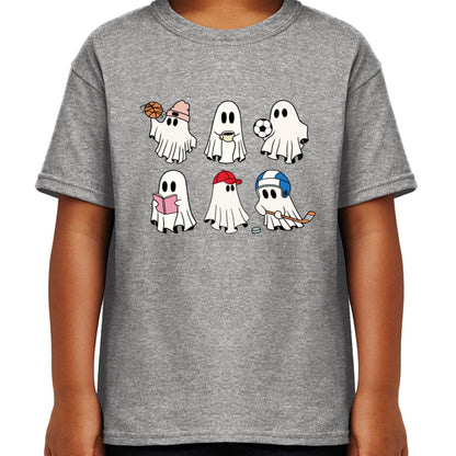 Back to school ghost shirt youth, basketball shirt, hockey shirt, football shirt, first grade school shirt, kid Halloween gift, september