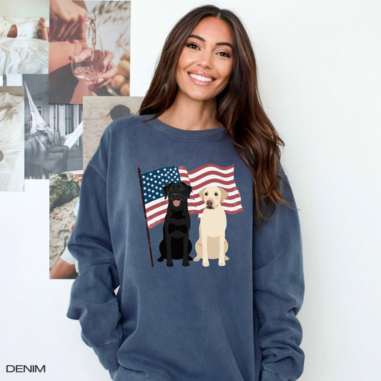 American Labrador Retriever sweatshirt comfort colors 1566 for usa president voting