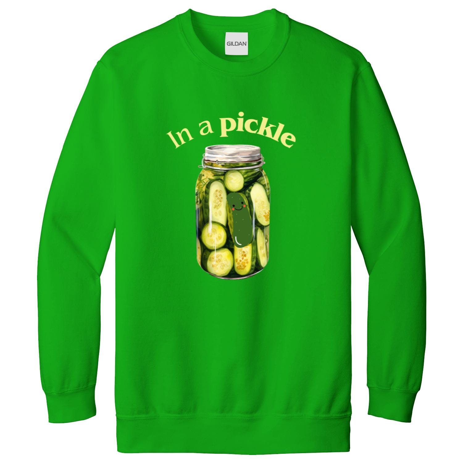 In a Pickle sweatshirt, funny vintage canned pickle shirt, canning season sweater, pickle lovers, pickle jar crewneck, wife birthday gift