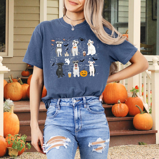 Spooky Halloween Schnauzer shirt for schnauzer mom Halloween gift