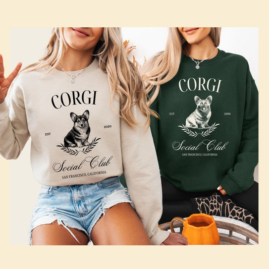 Corgi social club sweatshirt