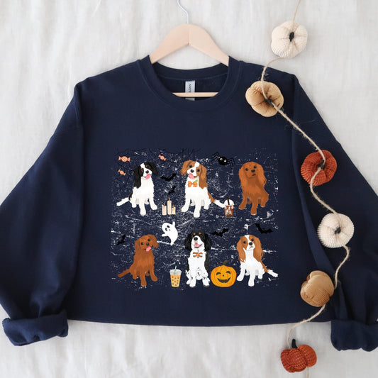 Spooky Halloween Cavalier Spaniel sweatshirt