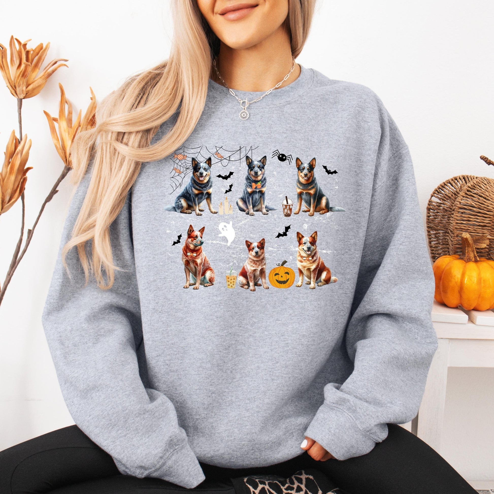 Spooky Halloween Australian Cattle dog shirt
