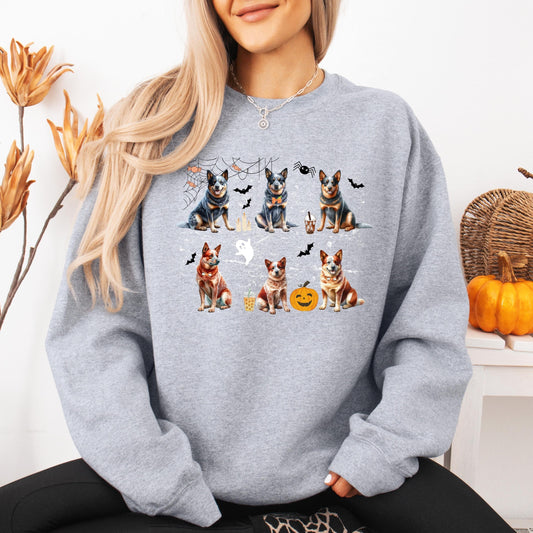 Spooky Halloween Australian Cattle dog shirt