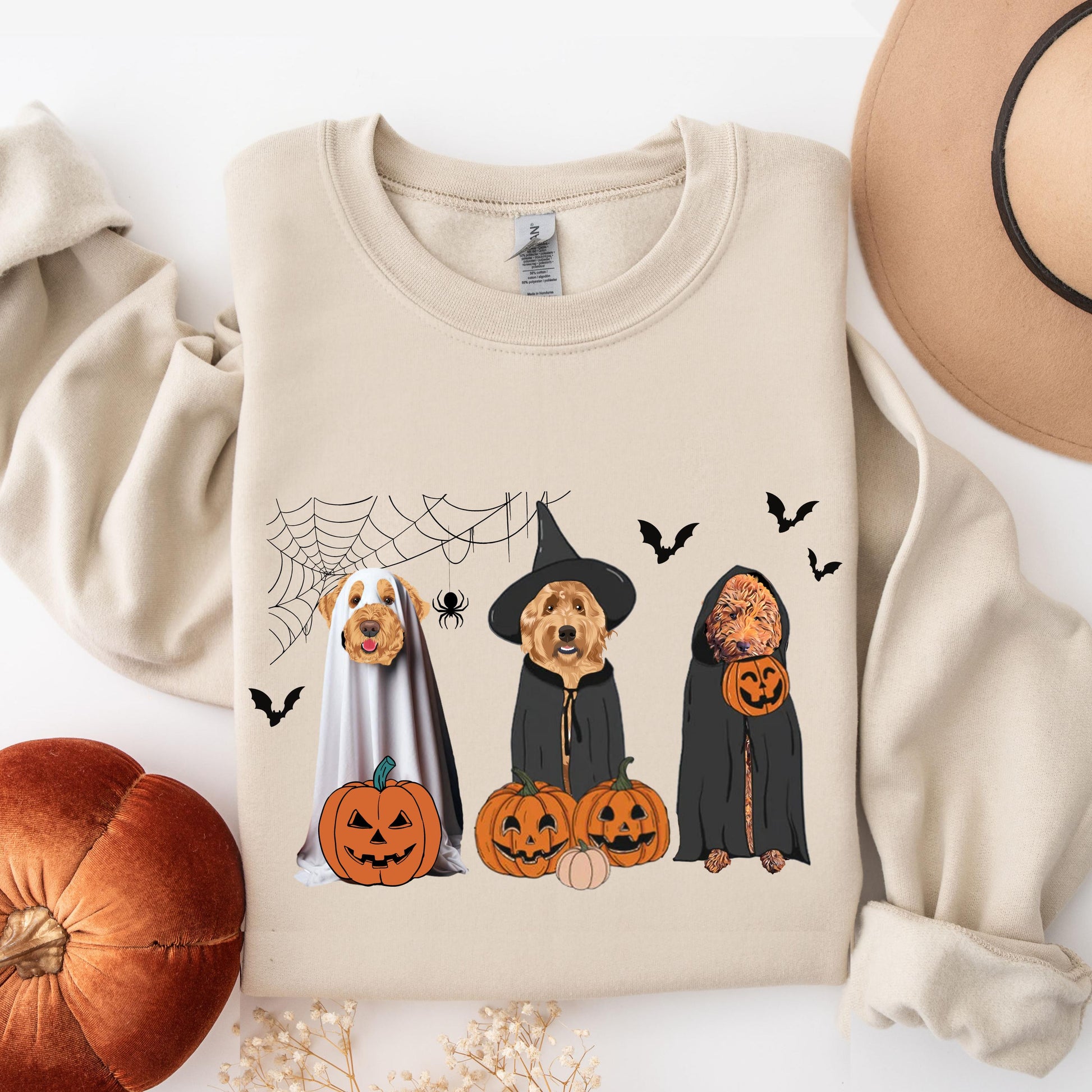 Halloween golden doodle ghost dogs sweatshirt
