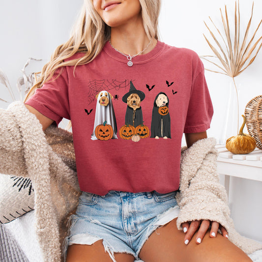 Halloween Golden Doodle ghost dog shirt