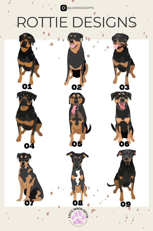 Rottweiler Kitchen Towel, Rottweiler gift, dog flour sack tea towel, rottie home decor, rottweiler mom, Christmas rottweiler dog towel