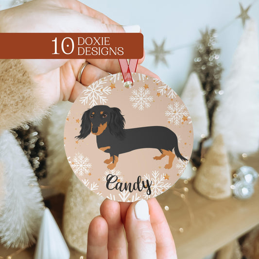 Christmas Dachshund ornament