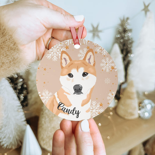 Christmas Shiba Inu ornament