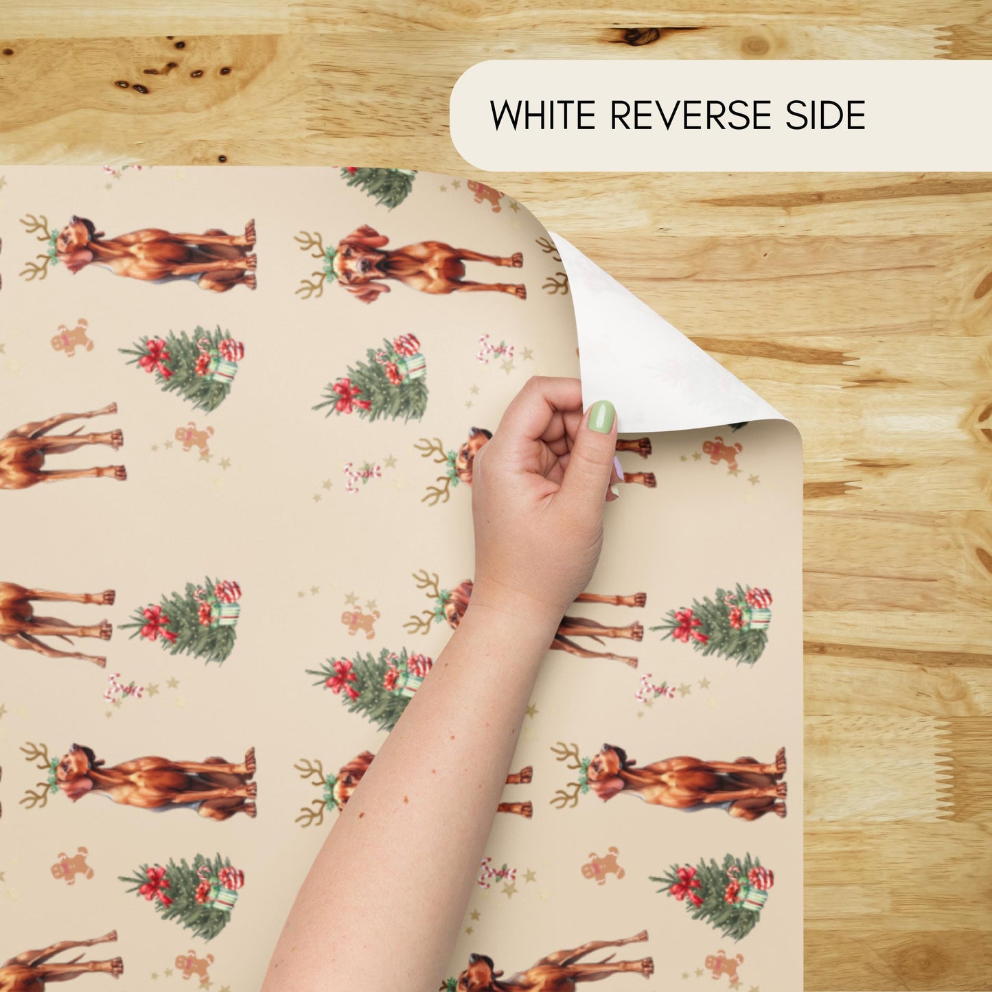 Christmas Vizsla Wrapping Paper Sheets, vizsla xmas gift, viszla gift, vizsla dog owner gift, stocking stuffer, xmas festive gift