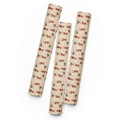 Christmas Vizsla Wrapping Paper Sheets, vizsla xmas gift, viszla gift, vizsla dog owner gift, stocking stuffer, xmas festive gift