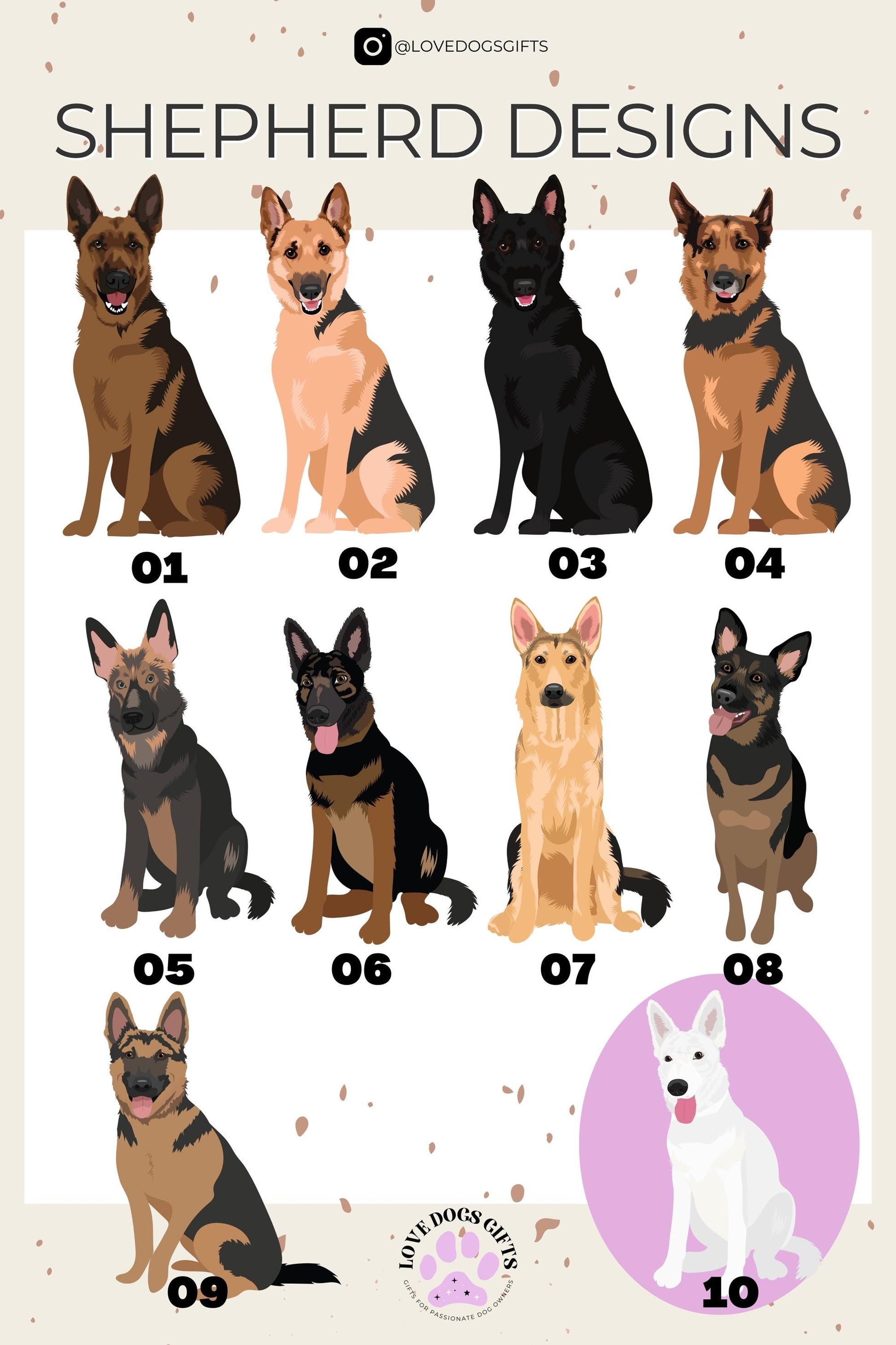 Mix & Match Dog Breed Cup, 16oz can glass with lid and straw, goldendoodle, labrador retriever, doberman, german shepherd, golden retriever