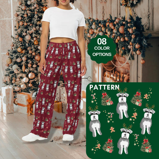 Christmas Schnauzer pajama pants