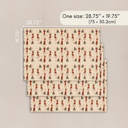 Christmas Vizsla Wrapping Paper Sheets, vizsla xmas gift, viszla gift, vizsla dog owner gift, stocking stuffer, xmas festive gift
