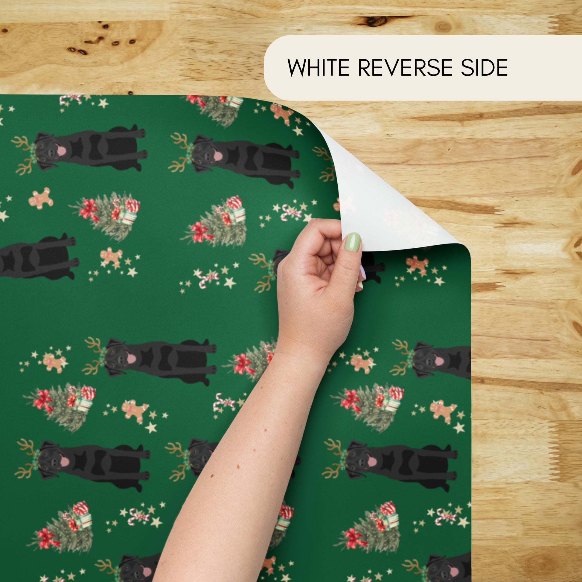 Christmas Black Labrador Wrapping Paper Sheets, labrador xmas gift, retriever gift, dog owner gift, stocking stuffer, xmas festive gift