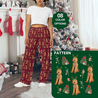 Christmas Goldendoodle pajama pants