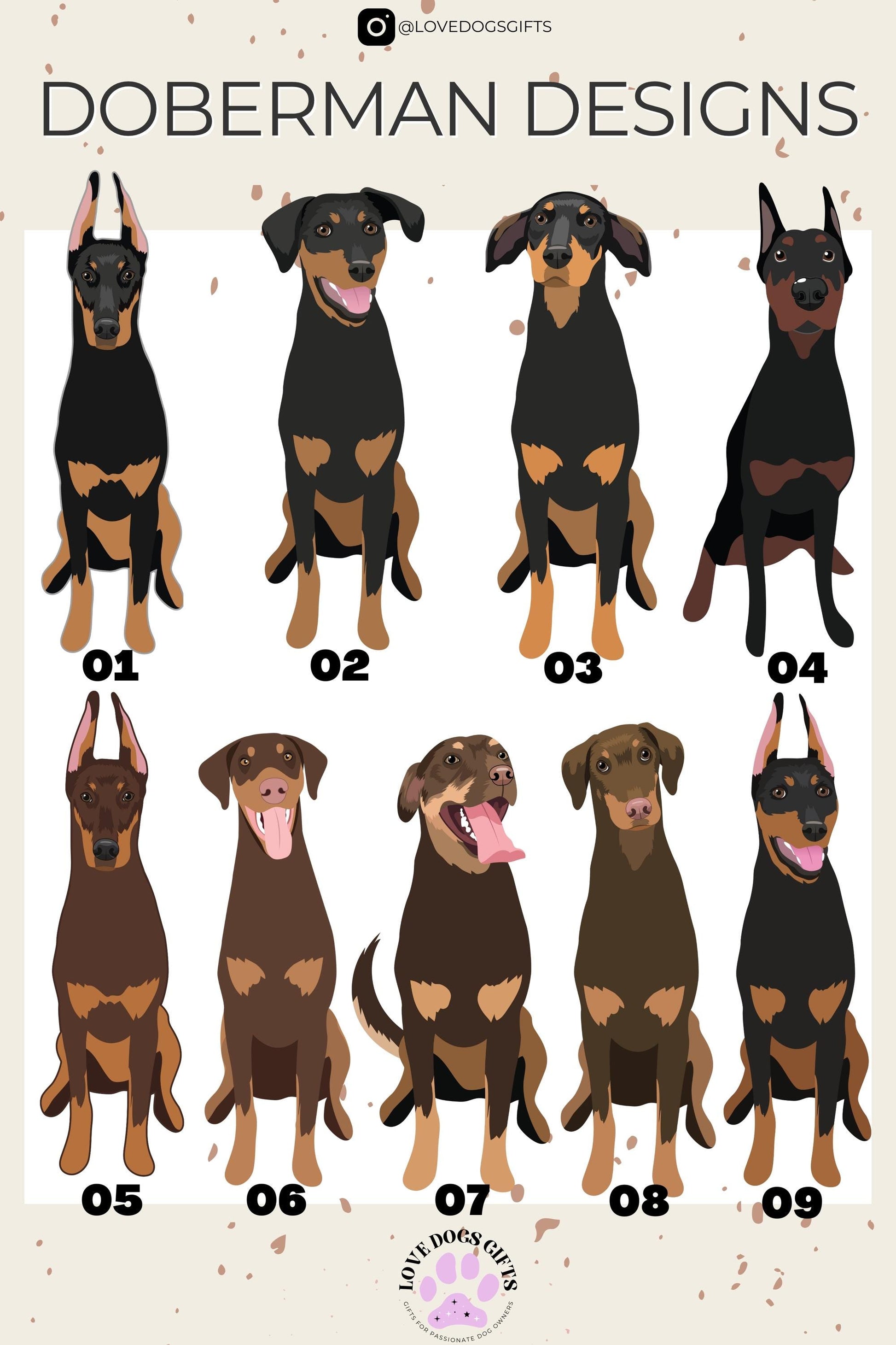 Mix & Match Dog Breed Cup, 16oz can glass with lid and straw, goldendoodle, labrador retriever, doberman, german shepherd, golden retriever