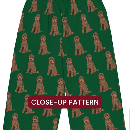 Chocolate Golden Doodle Pajama Pants for Women and Men, Dog Pants, Dog Pajama Pants, Pet Gifts, Cockapoo Pants, Choco Labradoodle Sweatpants