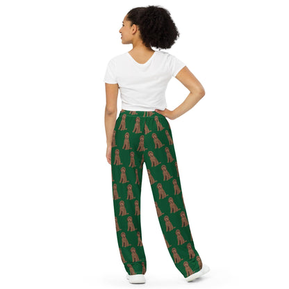 Chocolate Golden Doodle Pajama Pants for Women and Men, Dog Pants, Dog Pajama Pants, Pet Gifts, Cockapoo Pants, Choco Labradoodle Sweatpants