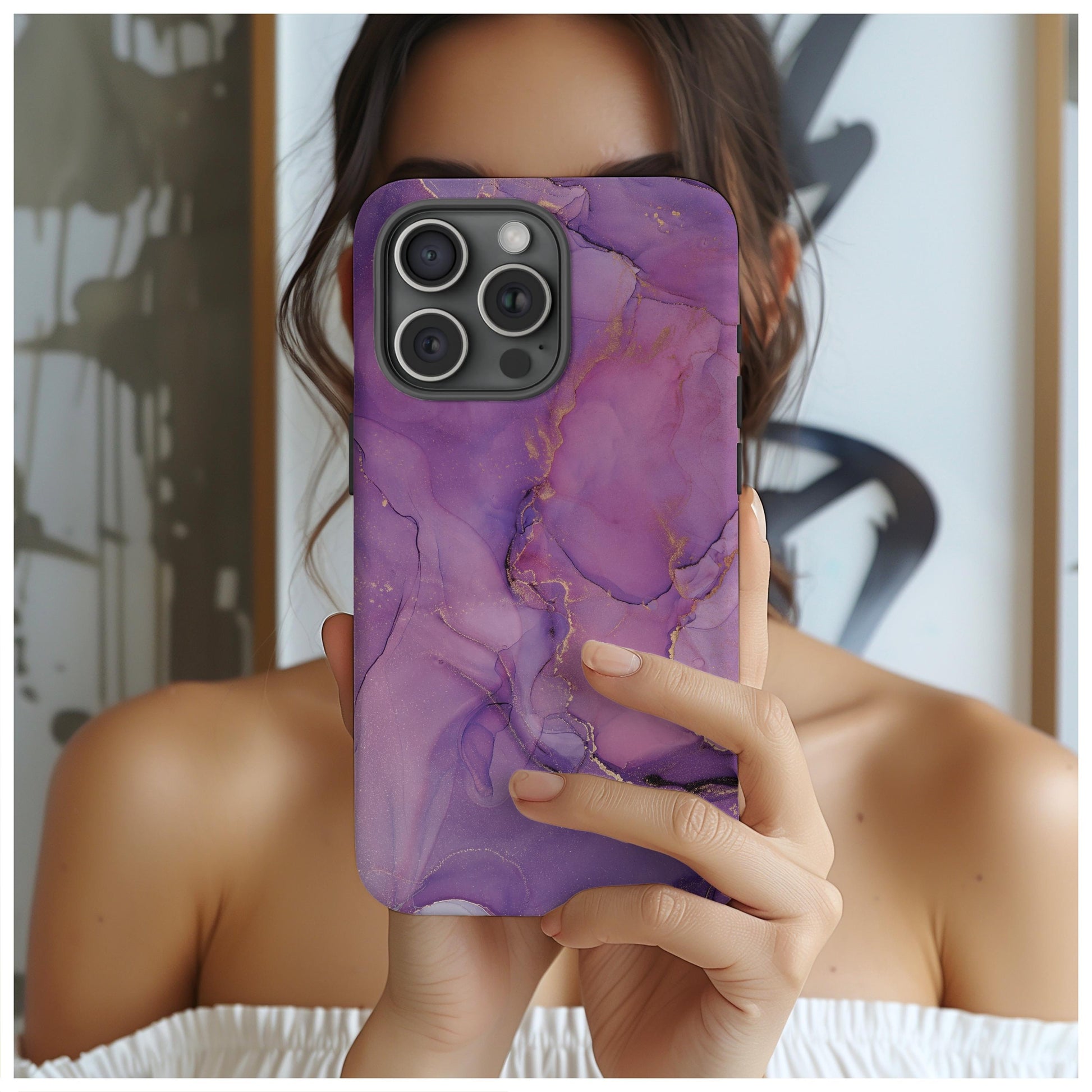 Lavender Dreamy Haze Phone Case for iPhone, for Samsung, for Google Pixel, gift for her, classy minimal, wife birthday gift, girl phone case