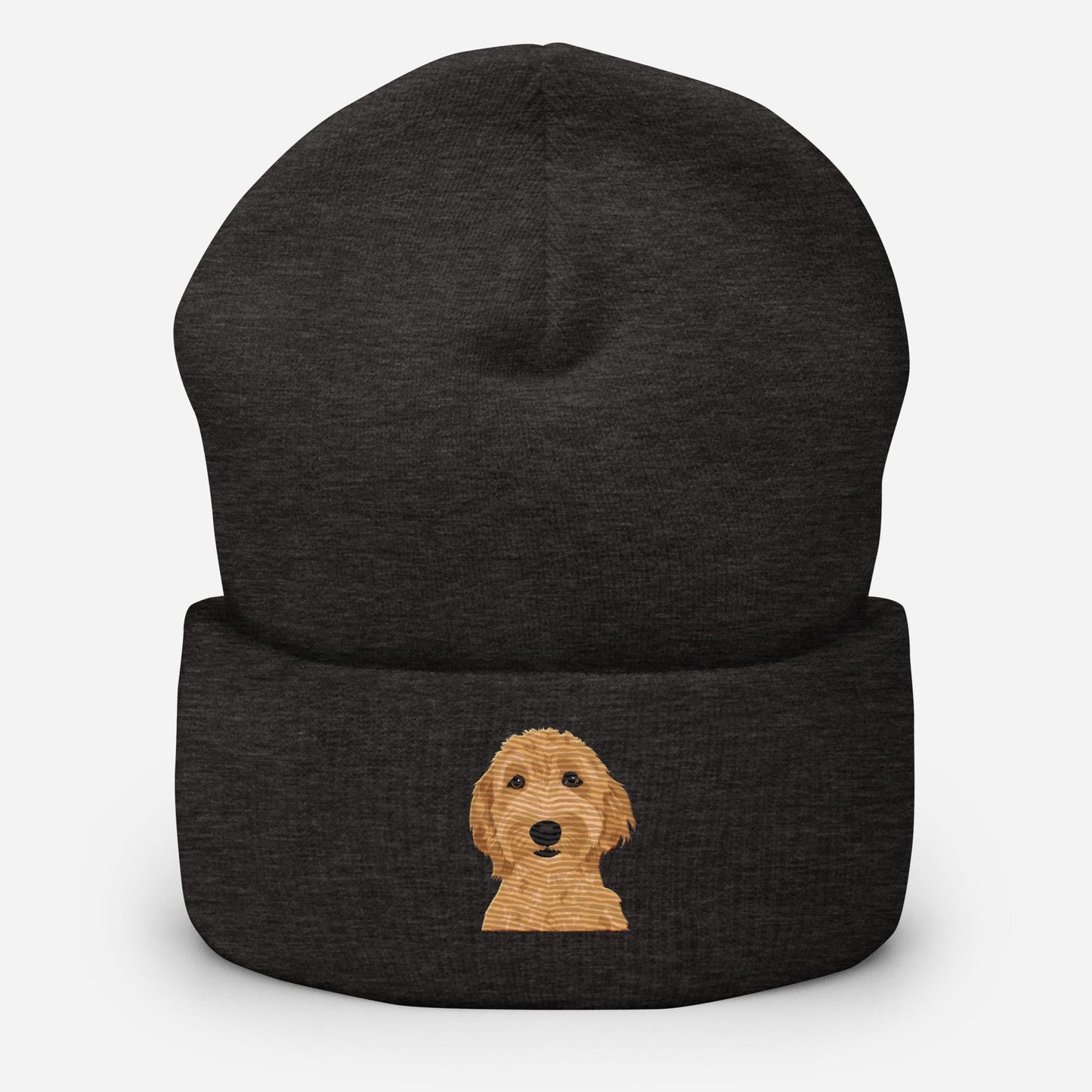 Embroidered standard Goldendoodle beanie - gift for her