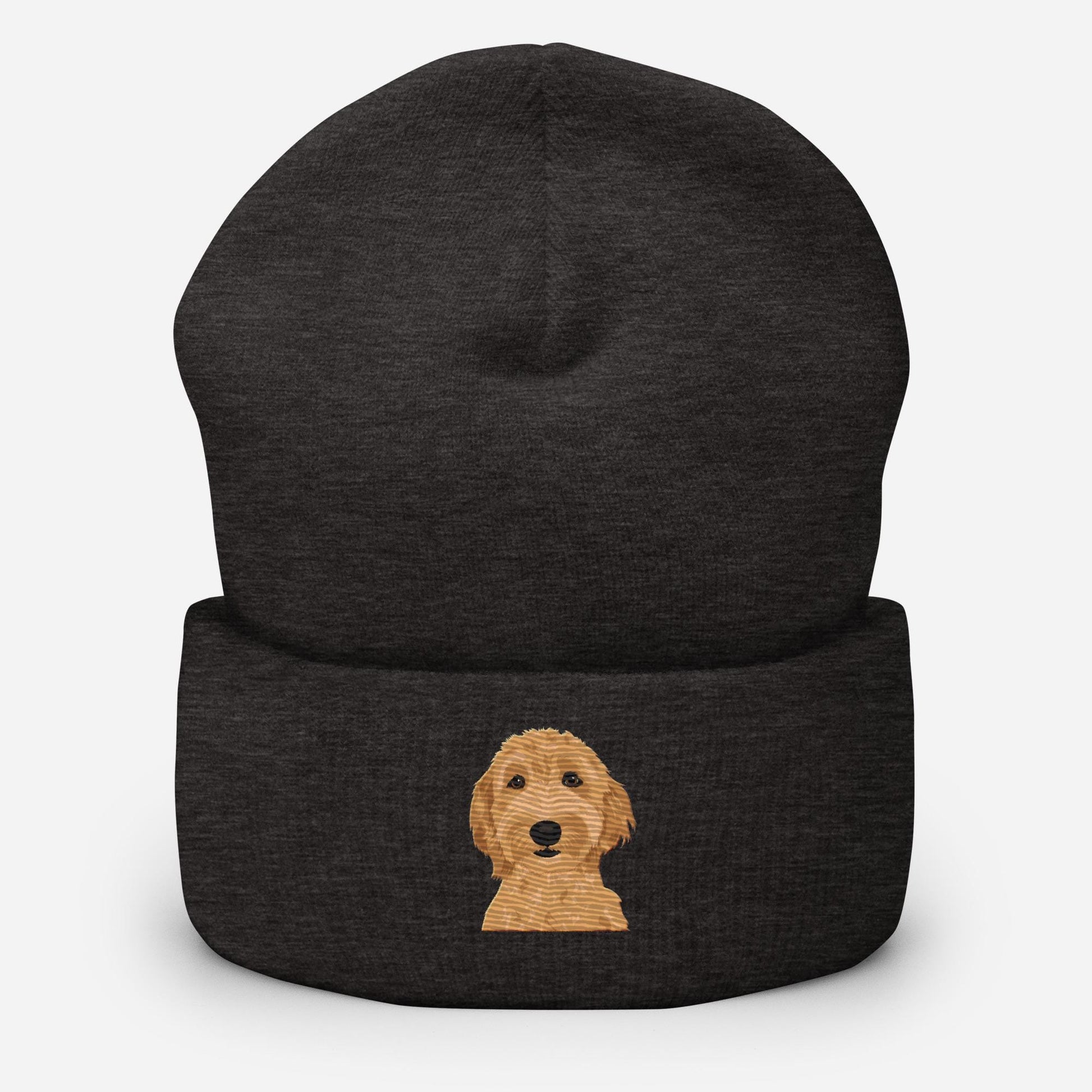 Embroidered standard Goldendoodle beanie - gift for her
