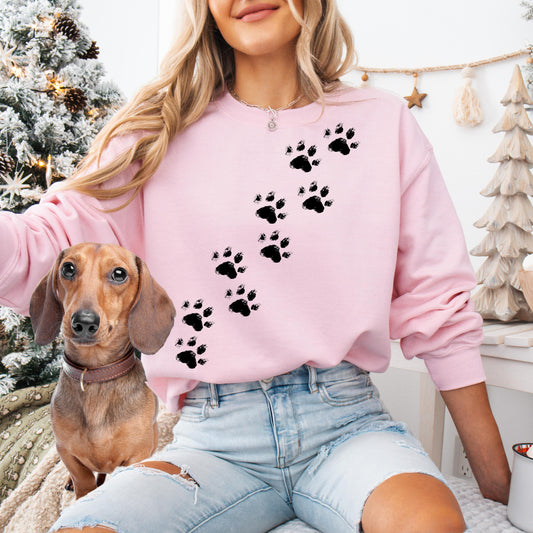 Dog paws dog owner shirt