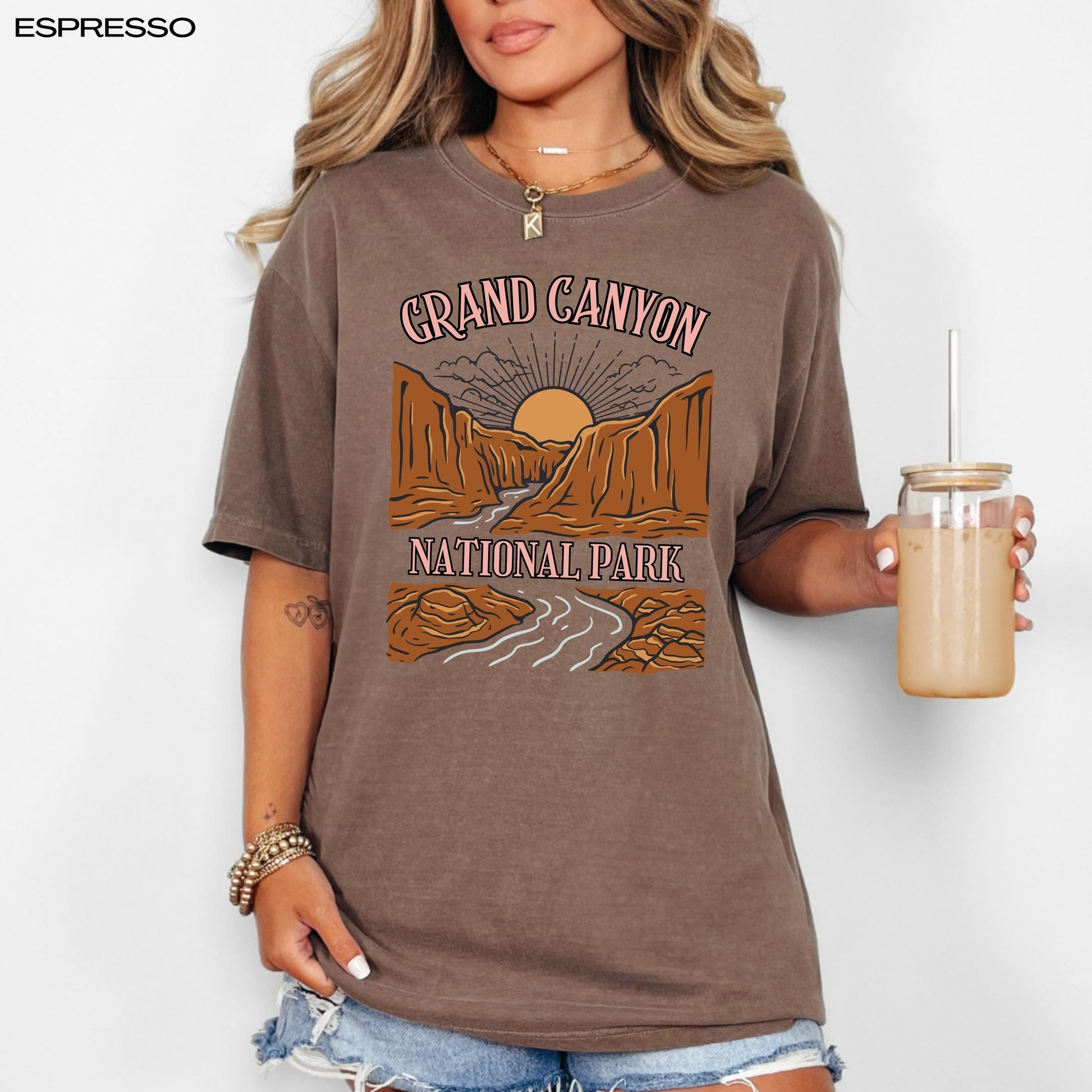 Retro Grand Canyon National Park Shirt, best friend birthday gift, gift for her, summer Arizona tee, western shirt oversized, texas gifts