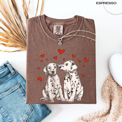 Dalmatian Valentines day shirt - dalmatian owner gift