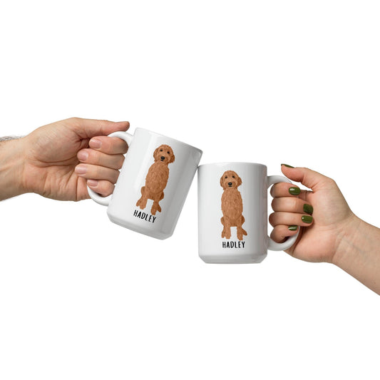 Golden doodle mug - valentines day gift for her