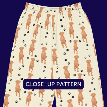 Hungarian Pointer Vizsla Pajama Pants, vizsla sweatpant, vizsla mom gift, viszla gift, dog pjs, sister birthday gift, valentine gift for her