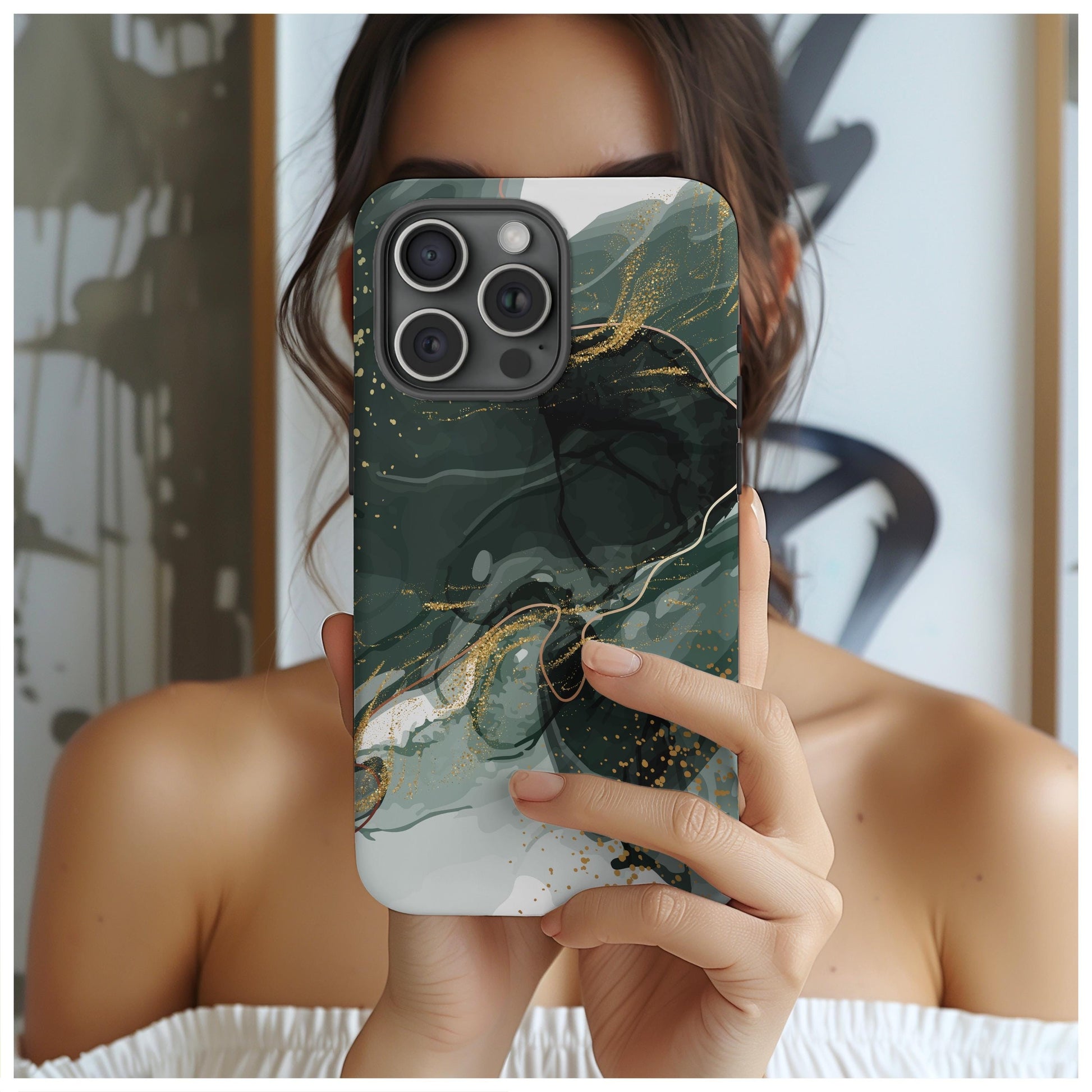 Golden Forest Phone Case for iPhone, for Samsung, for Google Pixel, gift for her, y2k college girl gift, wife birthday gift, girl phone case