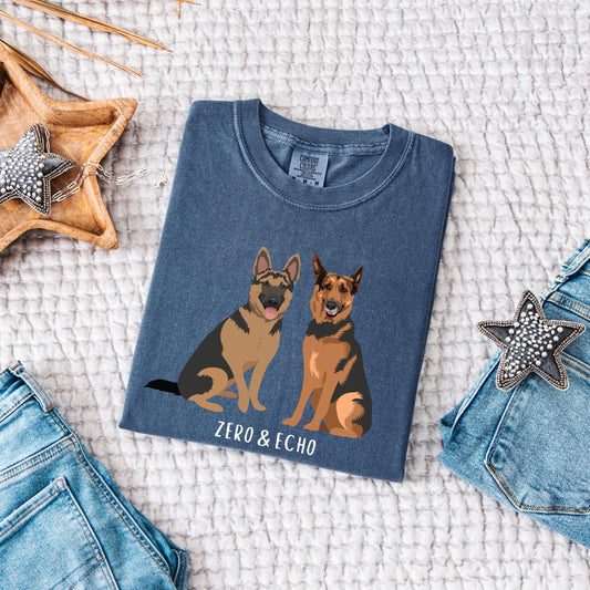 German shepherdcomfort colors t-shirt for a german shepherd gift