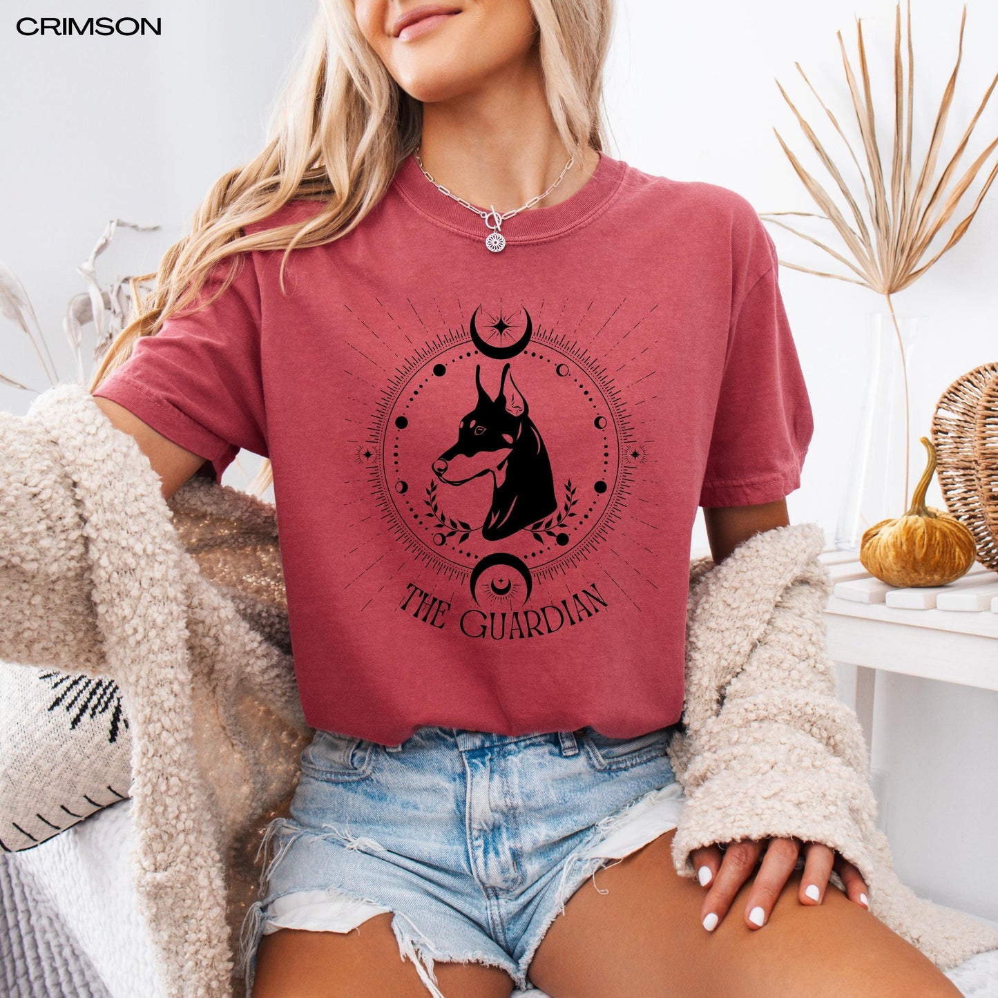 Tarot Doberman shirt, gift for her, doberman gifts, dobbie, red doberman mom birthday gift, mothers day gift, girlfriend birthday gift