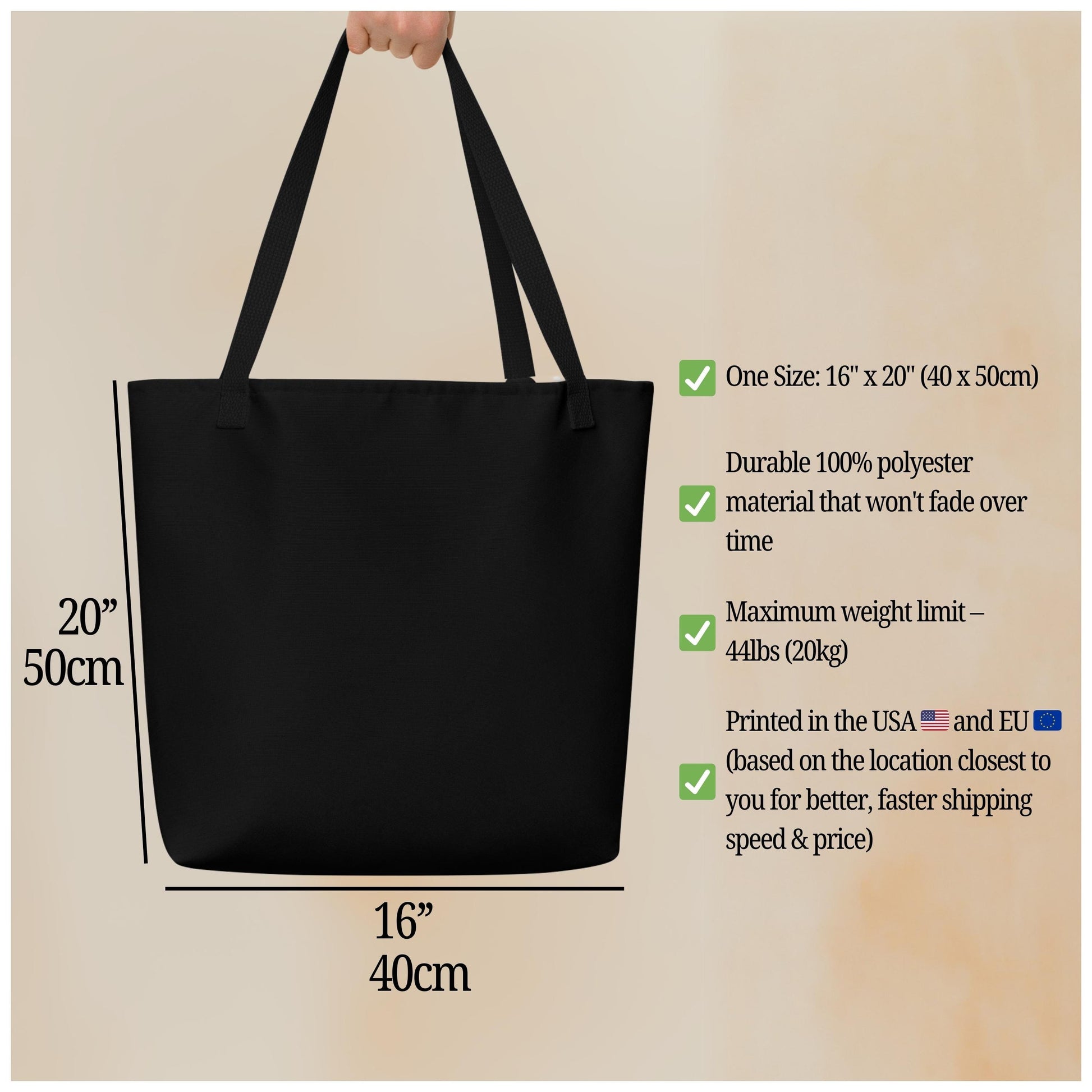 Personalized Goldendoodle tote bag black, golden doodle gifts, best friend birthday gift, new doodle puppy gift, black bag, grocery bag