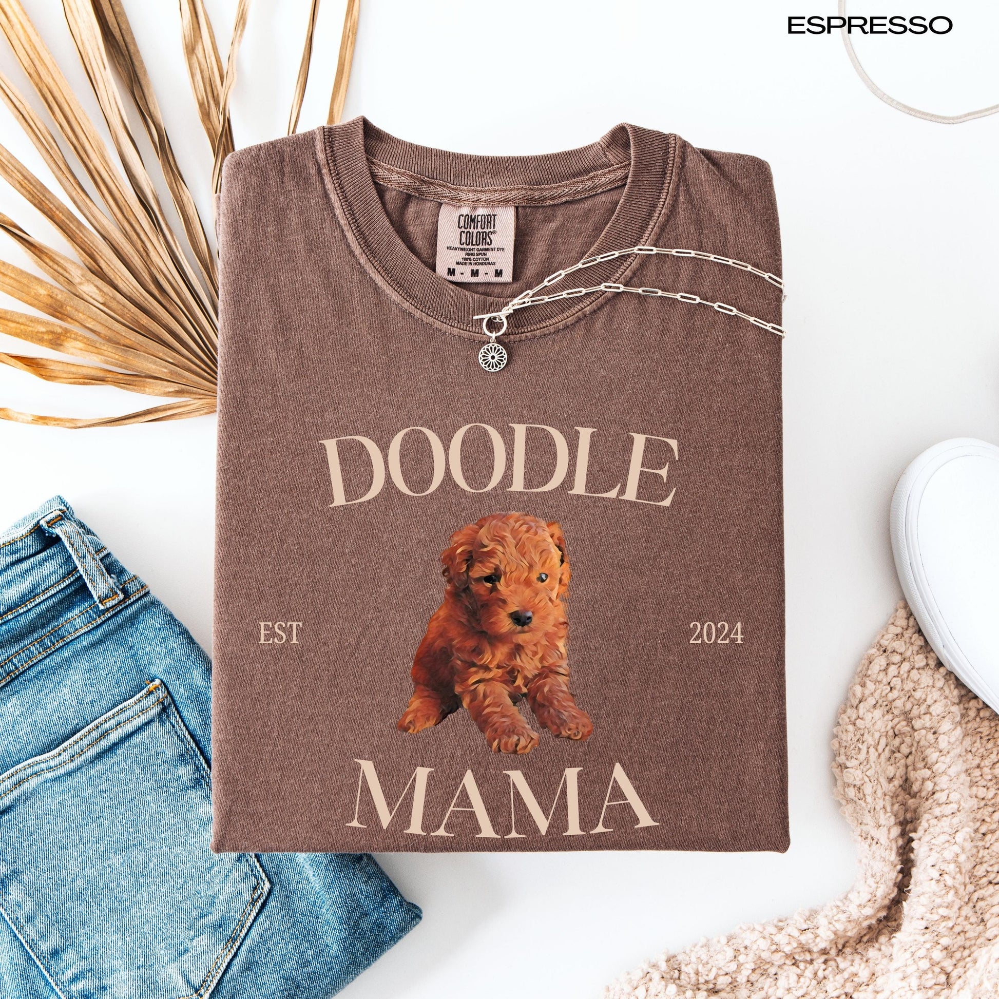 Doodle Puppy Mama Shirt, girlfriend vday gift, red doodle valentine sweatshirt, dog mom sweater, pet mom gift, red goldendoodle