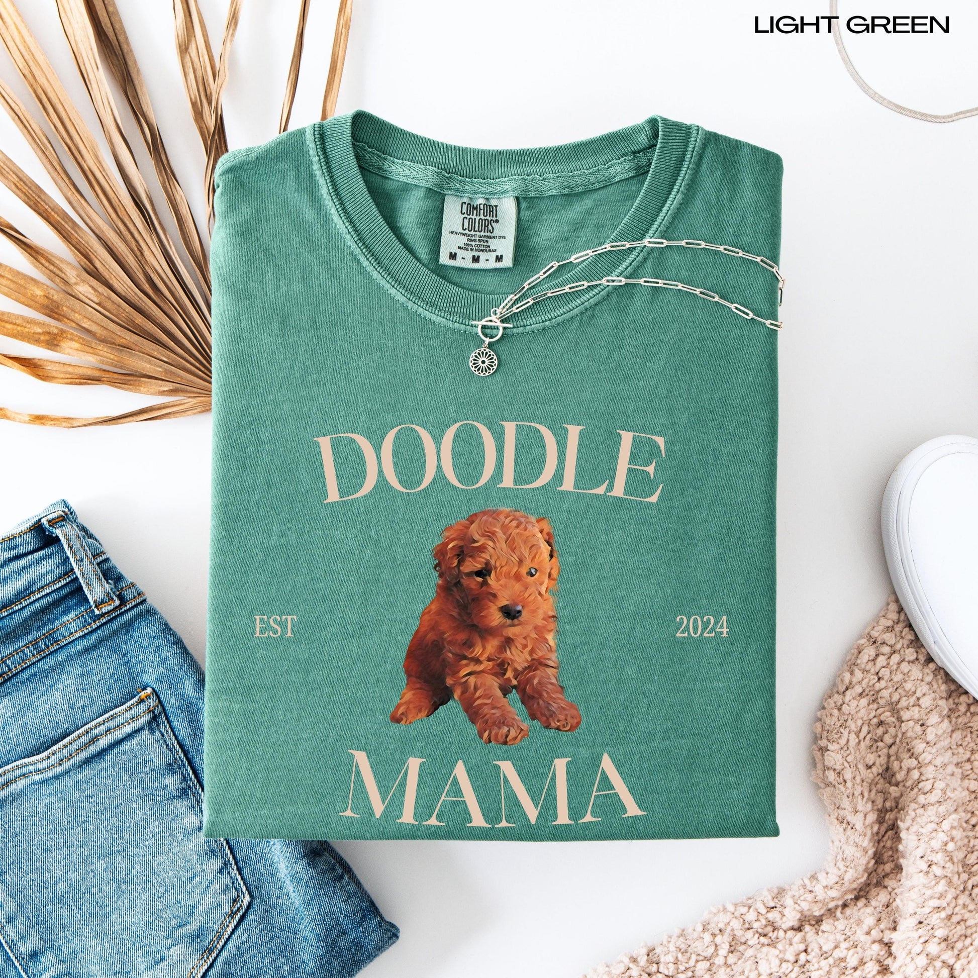 Doodle Puppy Mama Shirt, girlfriend vday gift, red doodle valentine sweatshirt, dog mom sweater, pet mom gift, red goldendoodle