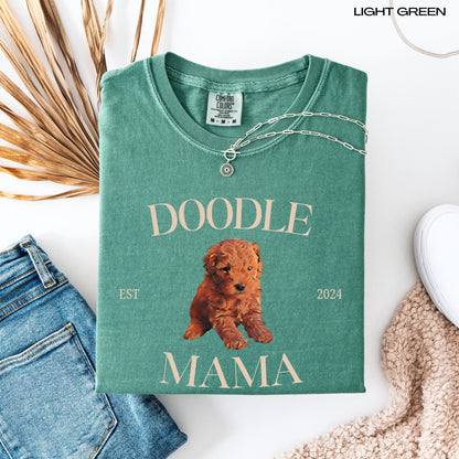 Doodle Puppy Mama Shirt, girlfriend vday gift, red doodle valentine sweatshirt, dog mom sweater, pet mom gift, red goldendoodle