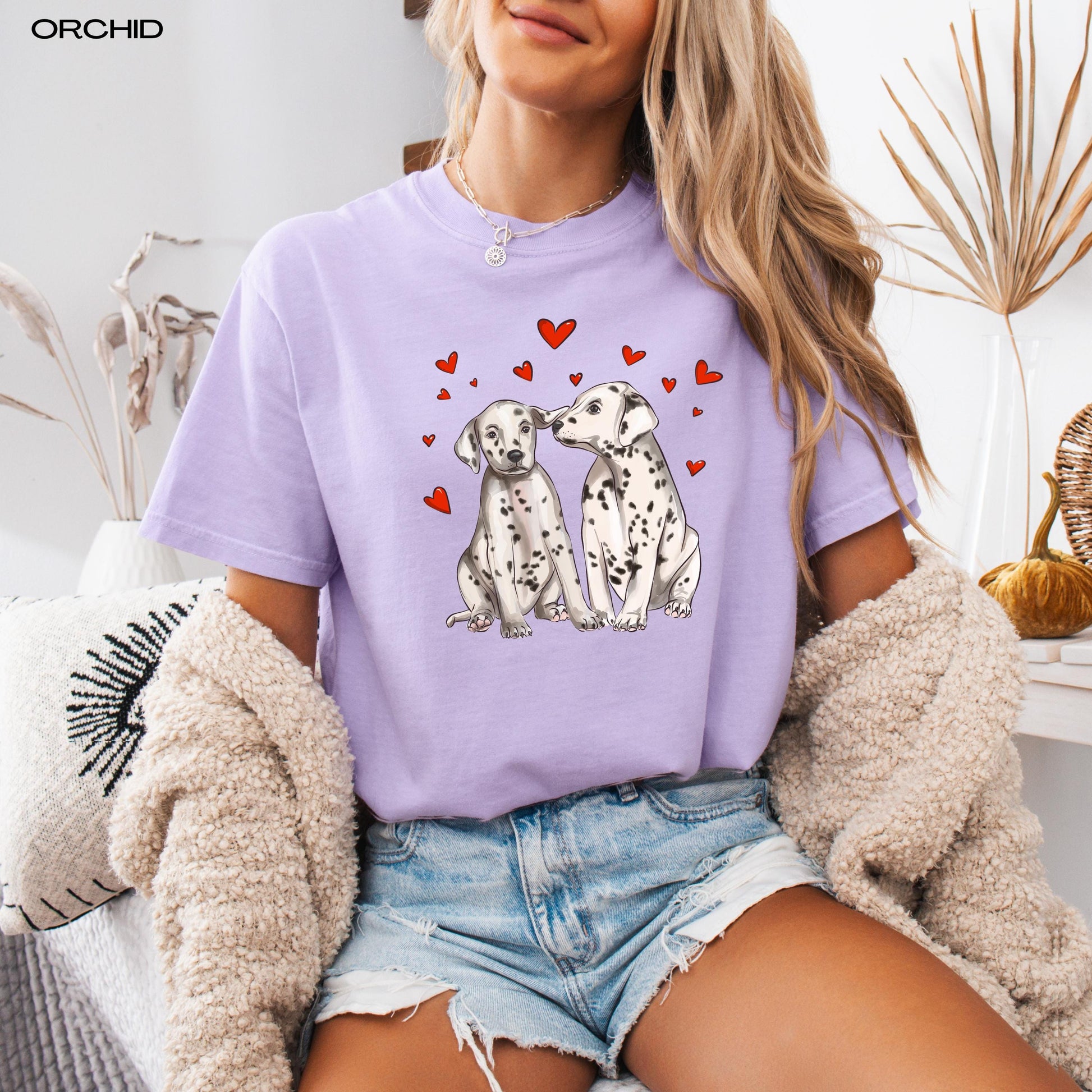 Dalmatian Valentines Day Shirt, dalmatian gifts, dalmatian puppy dog tee, vday girlfriend gift for her, friend birthday gift, dalmatian mom