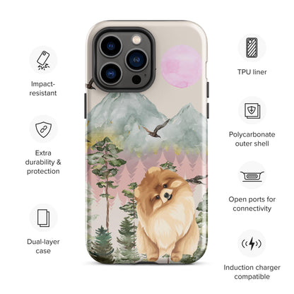 Pomeranian Dog Phone Case, pom gift, spitz gift, pomeranian mama phone cover, best friend birthday gift, gift for her, wife anniversary gift