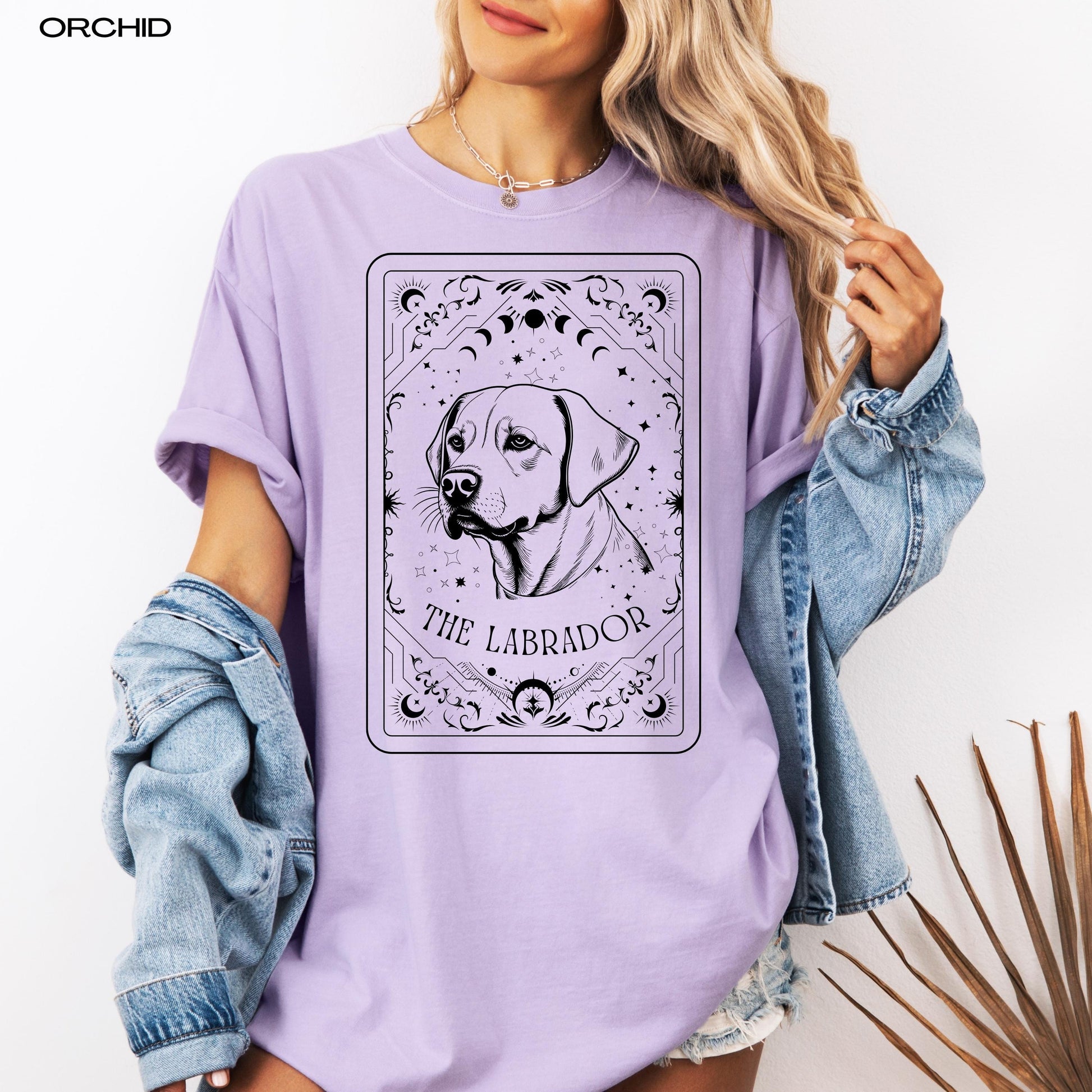 Tarot Labrador Shirt, comfort colors t-shirt, mom retriever gifts, mothers day gift, cottagecore, fairycore, birthday gift, red fox lab