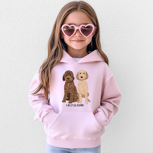 Youth golden doodle hoodie