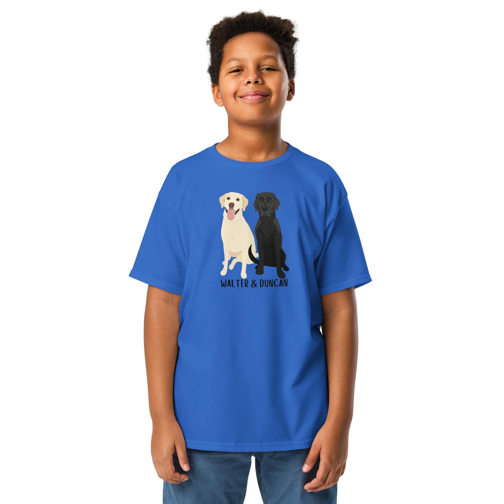 Youth Labrador shirt, personalized labrador lover shirt, niece birthday gift, grandson gift, first grade school shirt, young adult tee