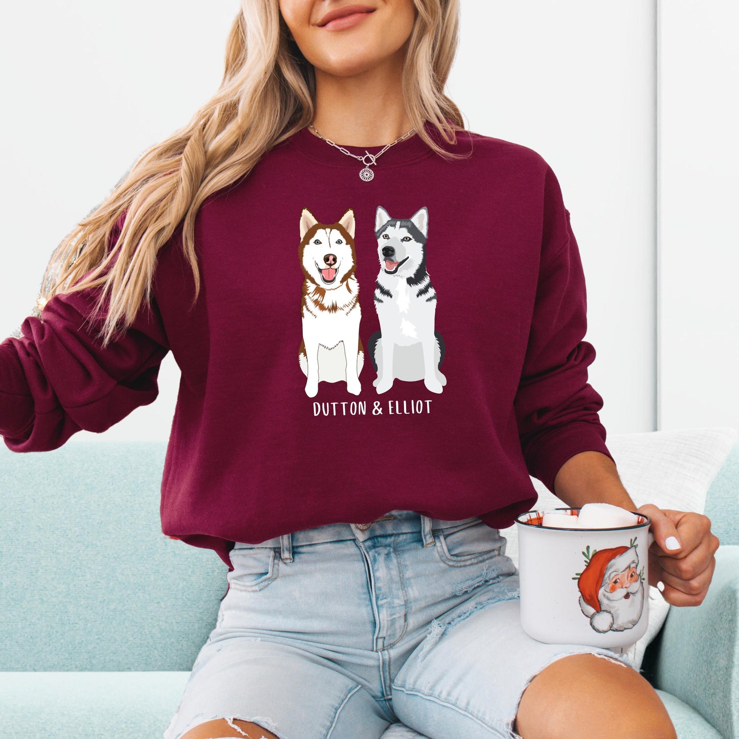 Siberian Husky Shirt, girlfriend vday gift, husky valentine sweatshirt, dog mom sweater, pet mom husky gift, husky mom tee, pet loss gift